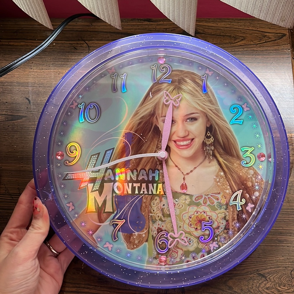 Disney Hannah Montana wall clock